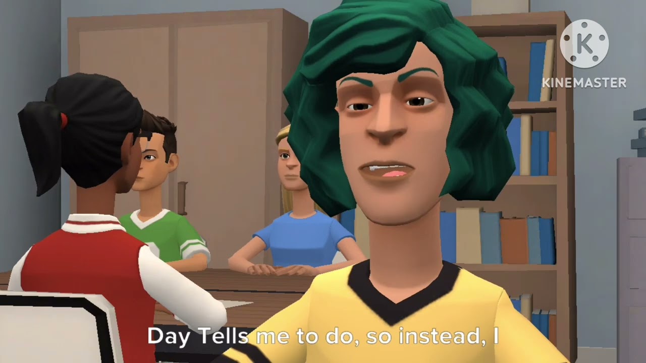 Ernesto throws a coconut at Mr. Day/tries to blame it on Barbara/grounded