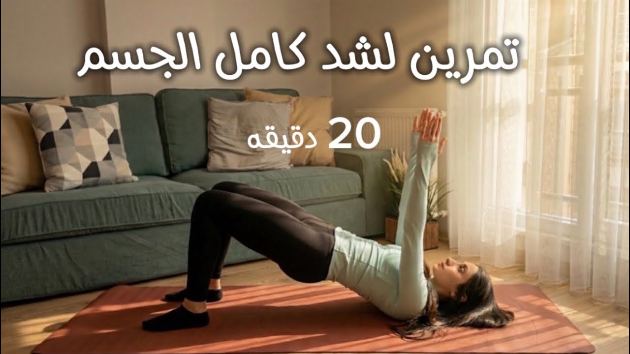جدول تمرين رقم9:مقاومه وشد لكامل الجسم -شد ترهلات الجسم من البيت - جسم مشدود من تمارين #homeworkout 