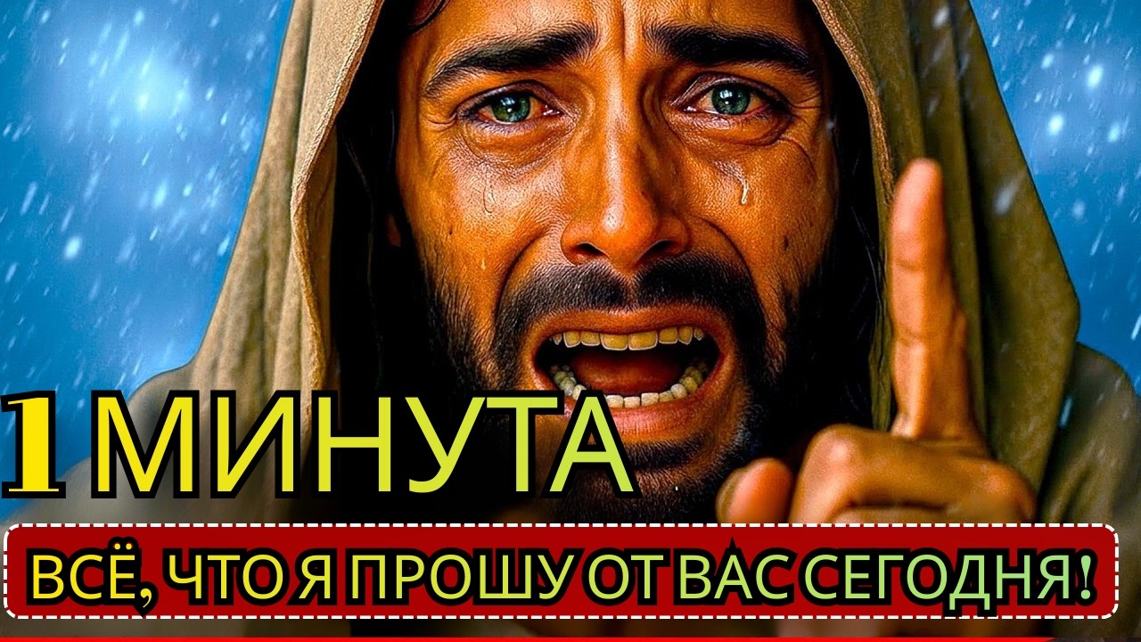 Бог говорит срочно: Ему нужна всего лишь минута вашего времени!