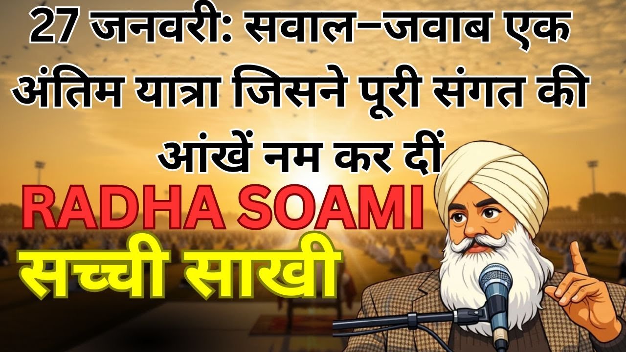 एक अंतिम यात्रा जिसने पूरी संगत की आंखें नम कर दीं#radhaswami #radhaswamiji