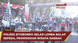 POLRES SITUBONDO GELAR LOMBA BALAP SEPEDA, PROMOSIKAN WISATA DAERAH