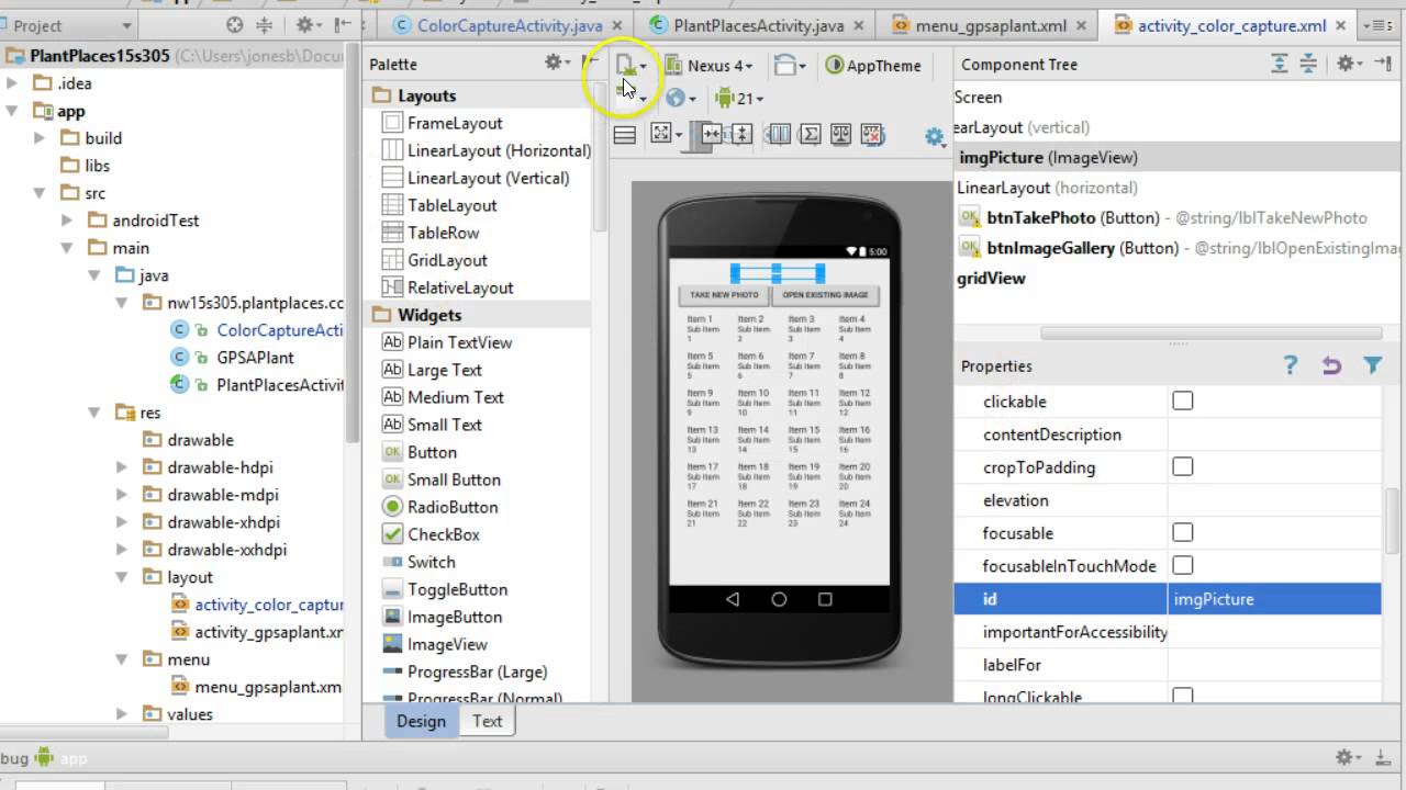 Getting an image from the Image Gallery in Android Studio - YouTube