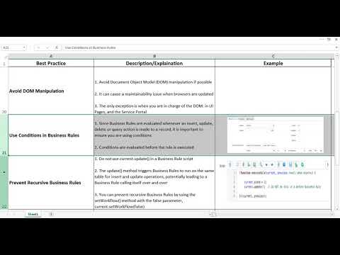 ServiceNow Scripting Best