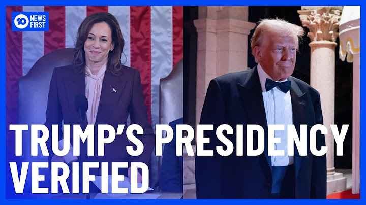 Kamala Harris Verifies Donald Trump As 47th President | 10 News First