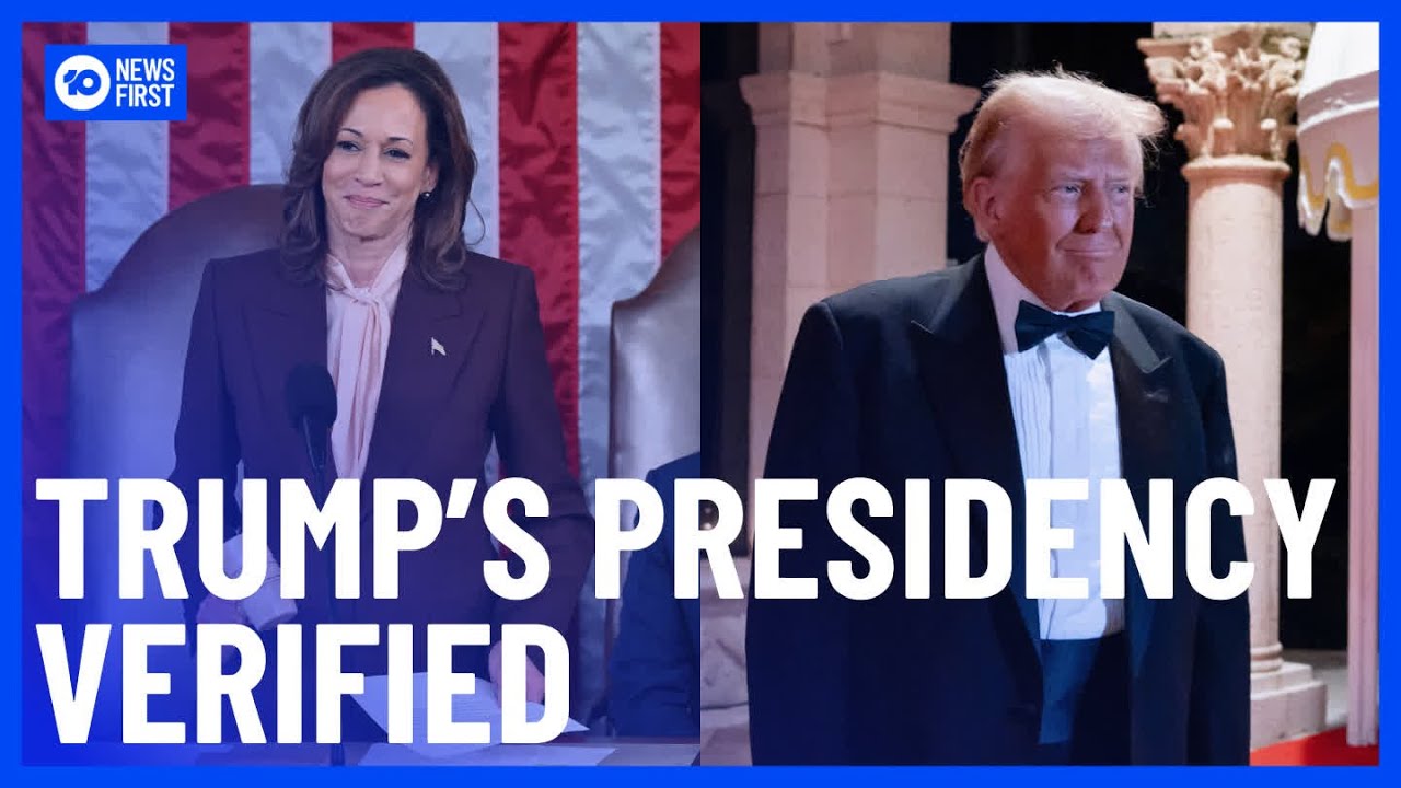 Kamala Harris Verifies Donald Trump As 47th President | 10 News First ...