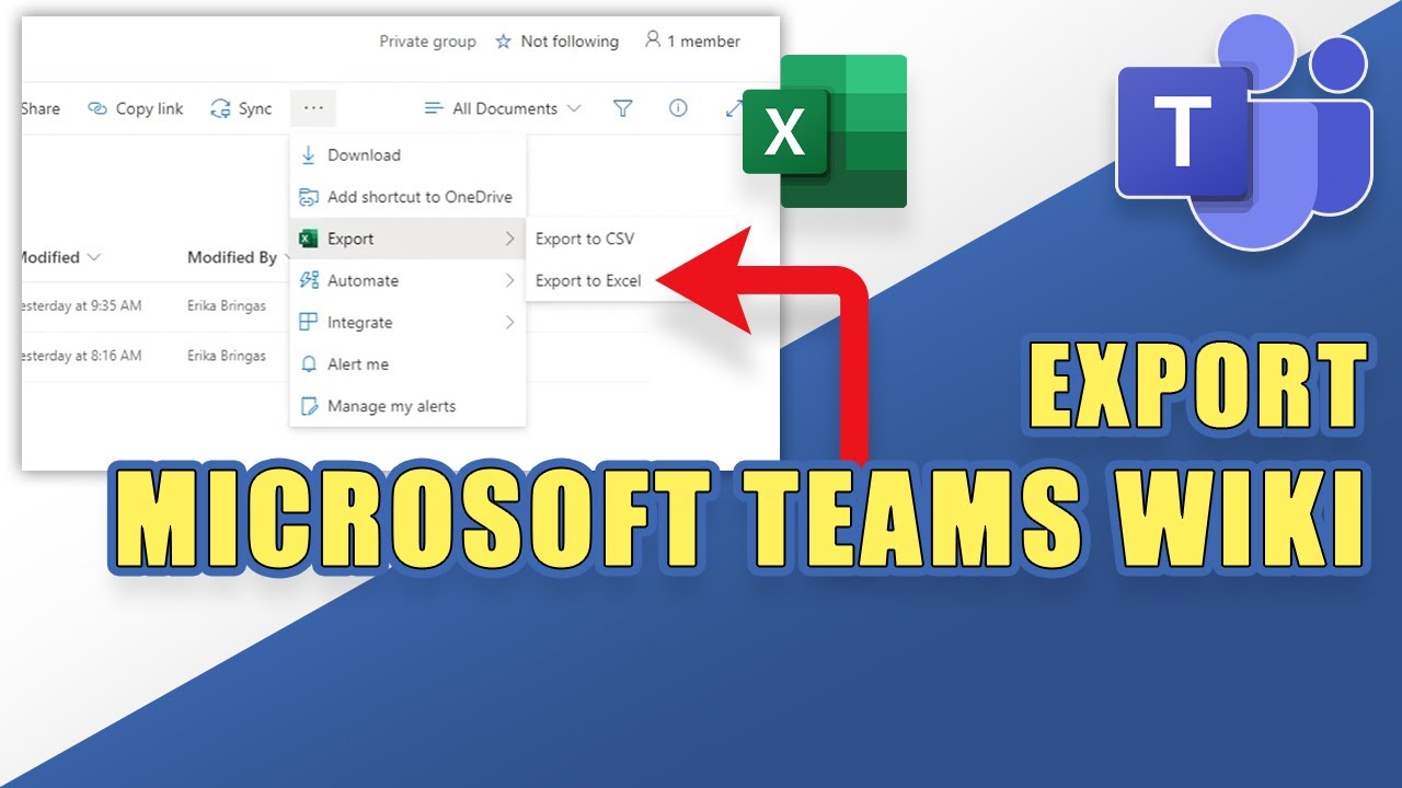 MS Teams How To EXPORT Wiki Content YouTube MS Teams How To EXPORT Wiki Content YouTube
