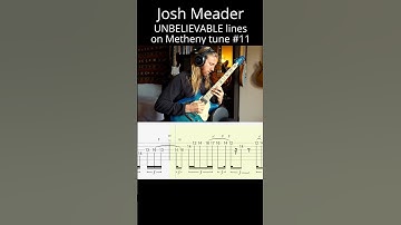 UNBELIEVABLE Josh Meader improvised JAZZ lines on Pat Metheny tune pt.11 (Have You Heard #tabs)