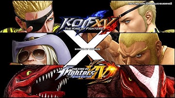 KOF XV - STANCE COMPARISON of TEAM G.A.W with KOF XIV