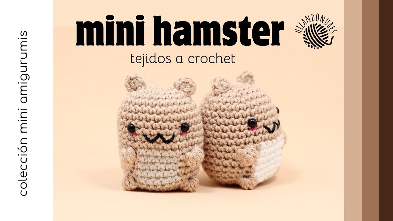 Como hacer un mini hamster amigurumi a crochet ❤️​🐹​