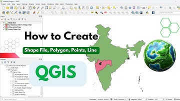How to Create Shapefile, Polygon, Points & Lines in QGIS | Step-by-Step Guide (2025)
