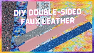 How to Make Your Own Doublesided Faux Leather  Glitter Canvas  Fine Glitter