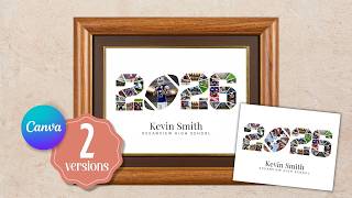 How to Make a Football Photo Collage Gift in Canva | Perfect Gift Idea! screenshot 2