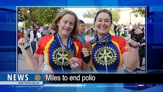 Rotary digest: 104 miles to end polio