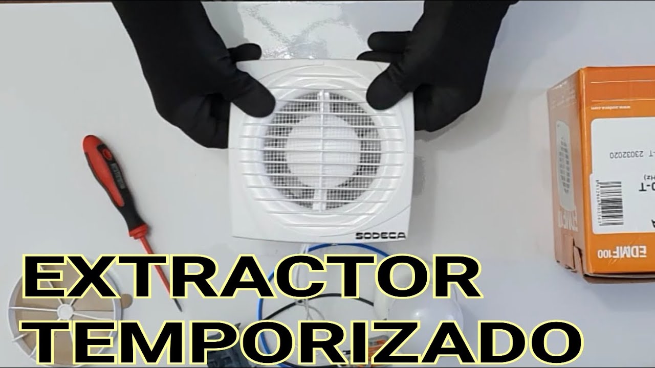 Extractor para baño con temporizador fijo EDM-100 T S&P