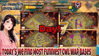 We Find Most Funniest Cwl War Bases ! CWl Best Attack Strategy In My Clan Clash Of Clans!