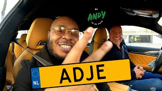 Adje  Bij Andy in de auto!