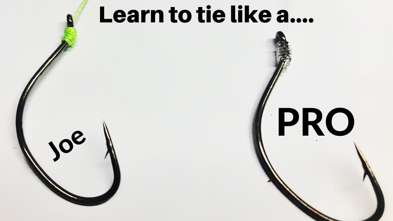 How to snell a hook  Like a PRO not a AVG Joe 