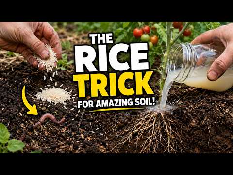 One Rice Trick That Grows Worms, Microbes, and Better Soil Naturally.