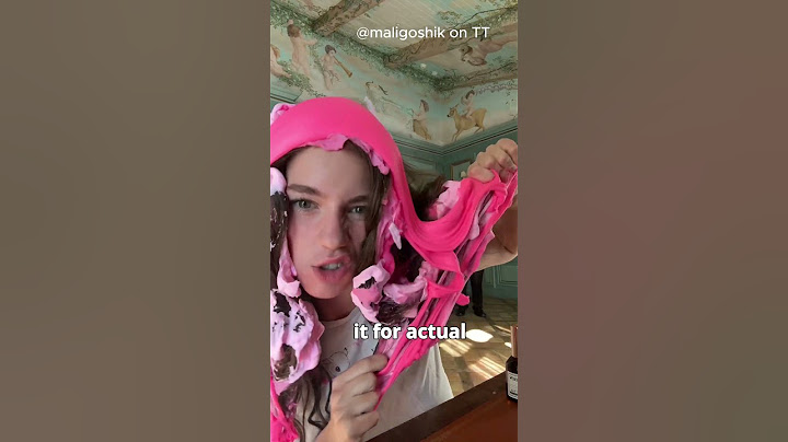 Slime hair mask