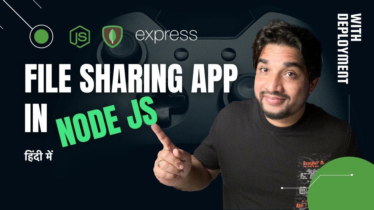 File sharing app with deployment  in Node Js, Express Js, Mongo DB
