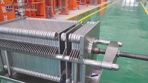 Stianless steel plate and frame sheet/cardboard filter press