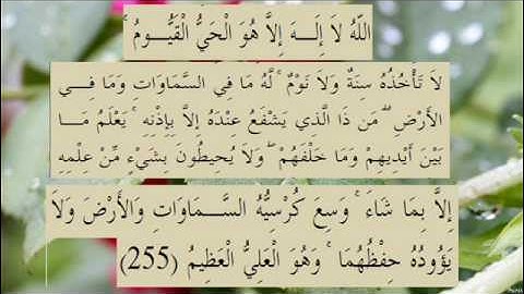 القران الكريم سورة البقرة الاية 255