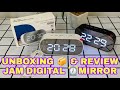 Gambar Jam Meja Digital Alarm LED Mirror Clock - Putih-Putih dari Souvenia Center 10 Tokopedia