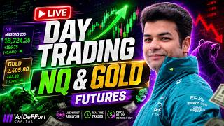 🔴LIVE DAY TRADING | NQ & GOLD | VOLUME PROFILE + ORDERFLOW | GC / XAU USD - NQ / US100 - 20 MAY