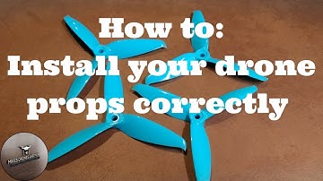 How to install drone props correctly