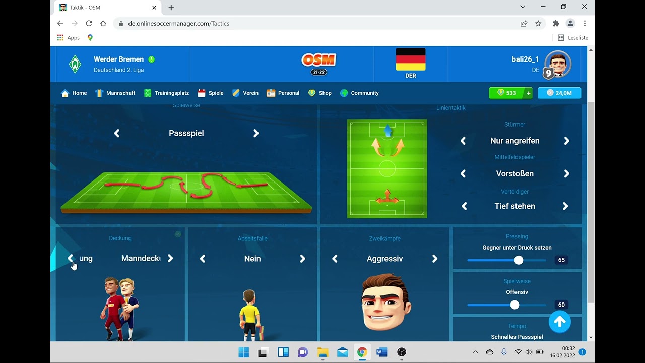 Osm - Manager 2022 Bug Tipps and Tricks Besser sein Boss Coins sammeln Strategien Deutsch