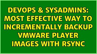 Celebrity DevOps & SysAdmins: Most effective way to incrementally backup vmware player images with rsync Net Worth