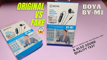 BOYA BY-M1 Original vs Fake | How to check BOYA M1 Original | Boya by-m1 | Sound Test BOYA BY-M1 |