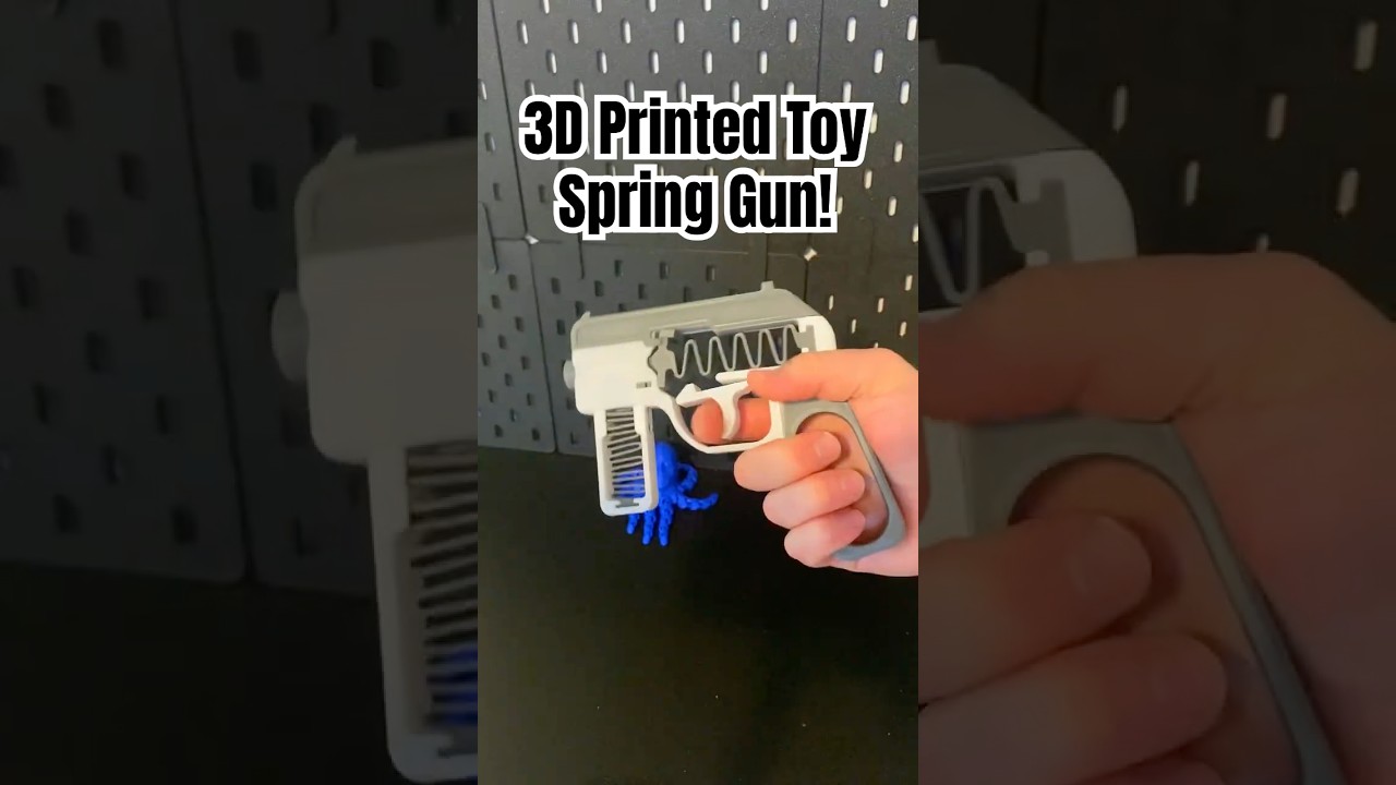 3D Printed Toy Spring Gun 