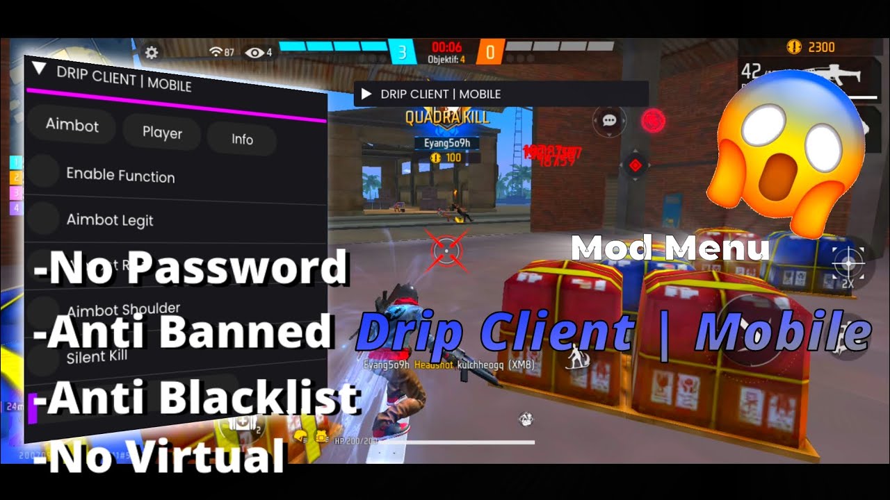 DRIP CLIENT | MOBILE CRACKED👑NON-ROOT 💯WORK ALL DEVICE📌ANTI BANNED🔰👑