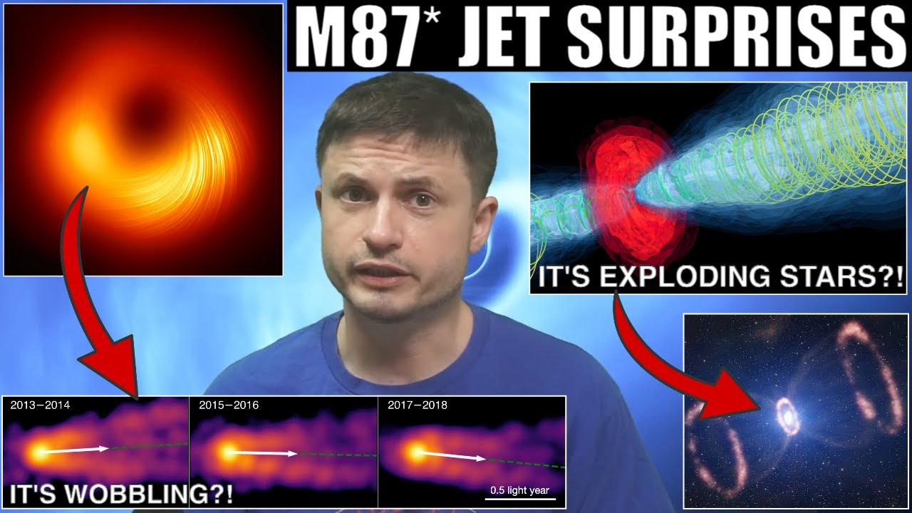 Jet From M87 Black Hole Causes Stars to EXPLODE and Wobbles Weirdly