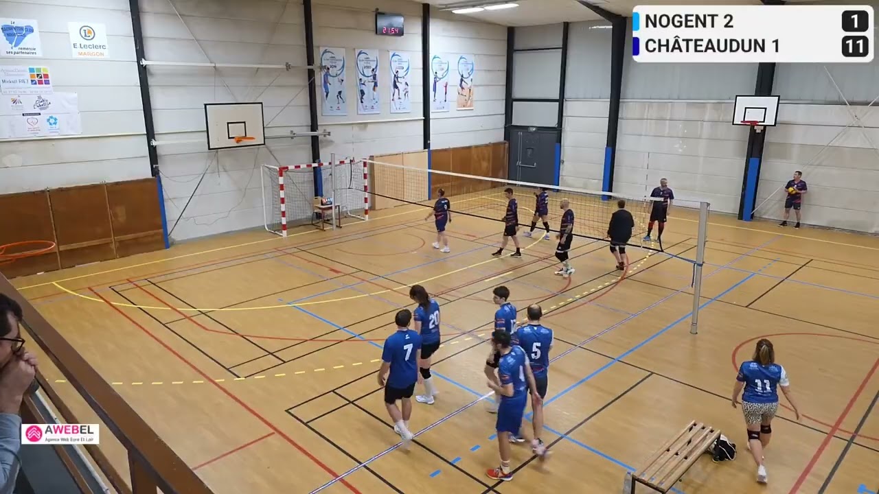 Championnat Compet' Lib, phase dép: AS NOGENT LE ROTROU VOLLEY BALL 2 / Châteaudun Volley-ball 1