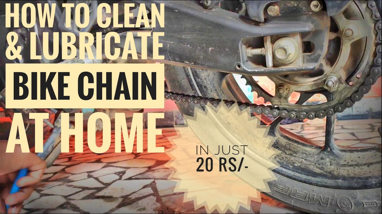 How to clean & Lubricate bike chain at home R15 V3 YouTube