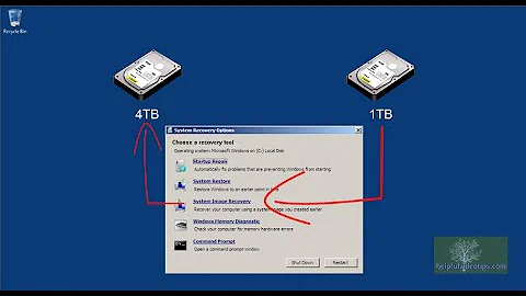 Restoring from a System Image Backup to a Larger Hard Drive