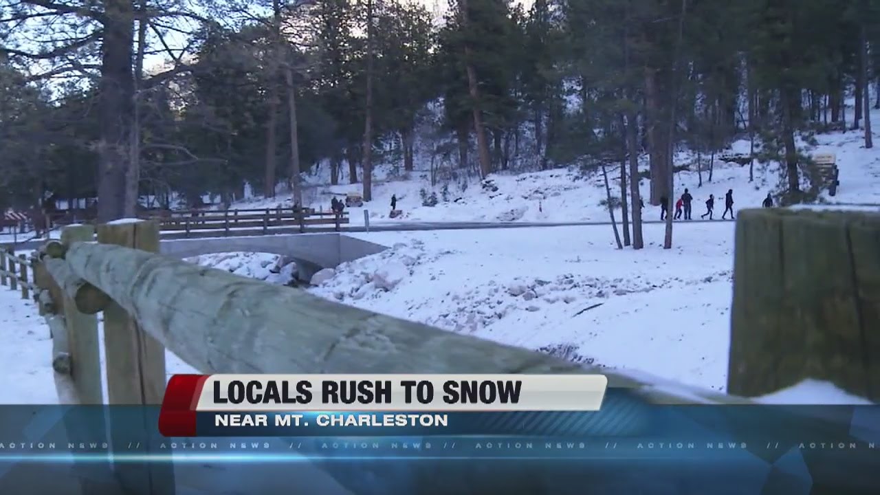 Snow in Vegas on Christmas Day YouTube