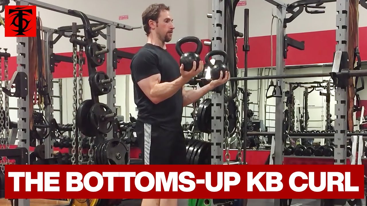 Reverse Bottoms Up Bicep Curl with Kettlebells kettlebell workout routines pdf