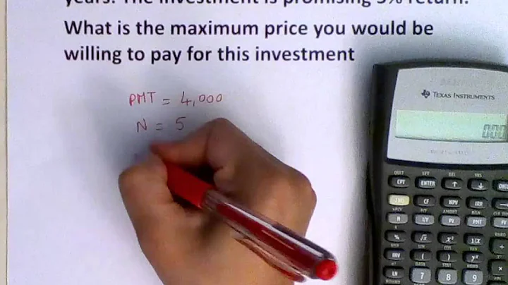 Present Value (PV) of an annuity due using TI BAII Plus calculator