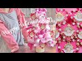 バレンタインツリーを作る💖ふわふわリボン🎀いちご🍓ダイカットマシンで型抜き