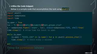 How to Use Python subprocess to Open an Excel File and Wait for User Input Wealth