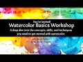 You are invited to my Live Online Watercolor Basics Workshop | Jessica Sanders Art