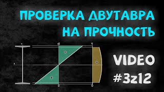 Проверка прочности двутаврового сечения балки