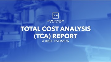 Overview of your Total Cost Analysis (TCA) Report