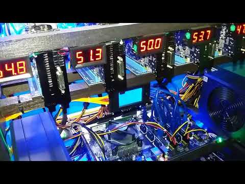 My Job 12 GPU Mining Rig Rx570 8gb ETH Hashrate 30 MH/s Vs ASUS B250 Mining Expert 19 Slot