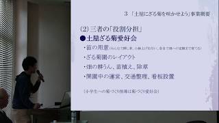 第6回地域活動講座　11月3日地域づくり市民大学　ざる菊の作り方