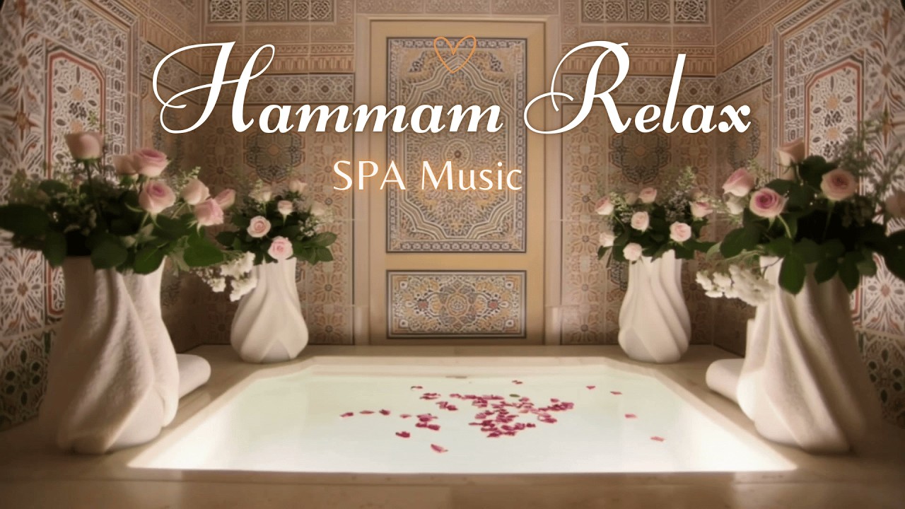 🌺 Vases Flowers & Petals Hammam • 3-Hour Calm Sleep 🌫️ استرخاء حمام خاص