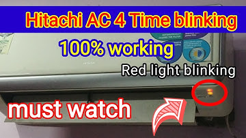 Hitachi ac Red light blinking | Hitachi split ac 4 time blink | Hitachi ac